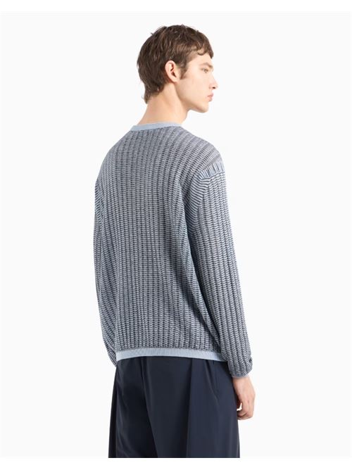 ASV wave pattern lyocell blend sweater Emporio Armani | EM000895 AF14229.F9030